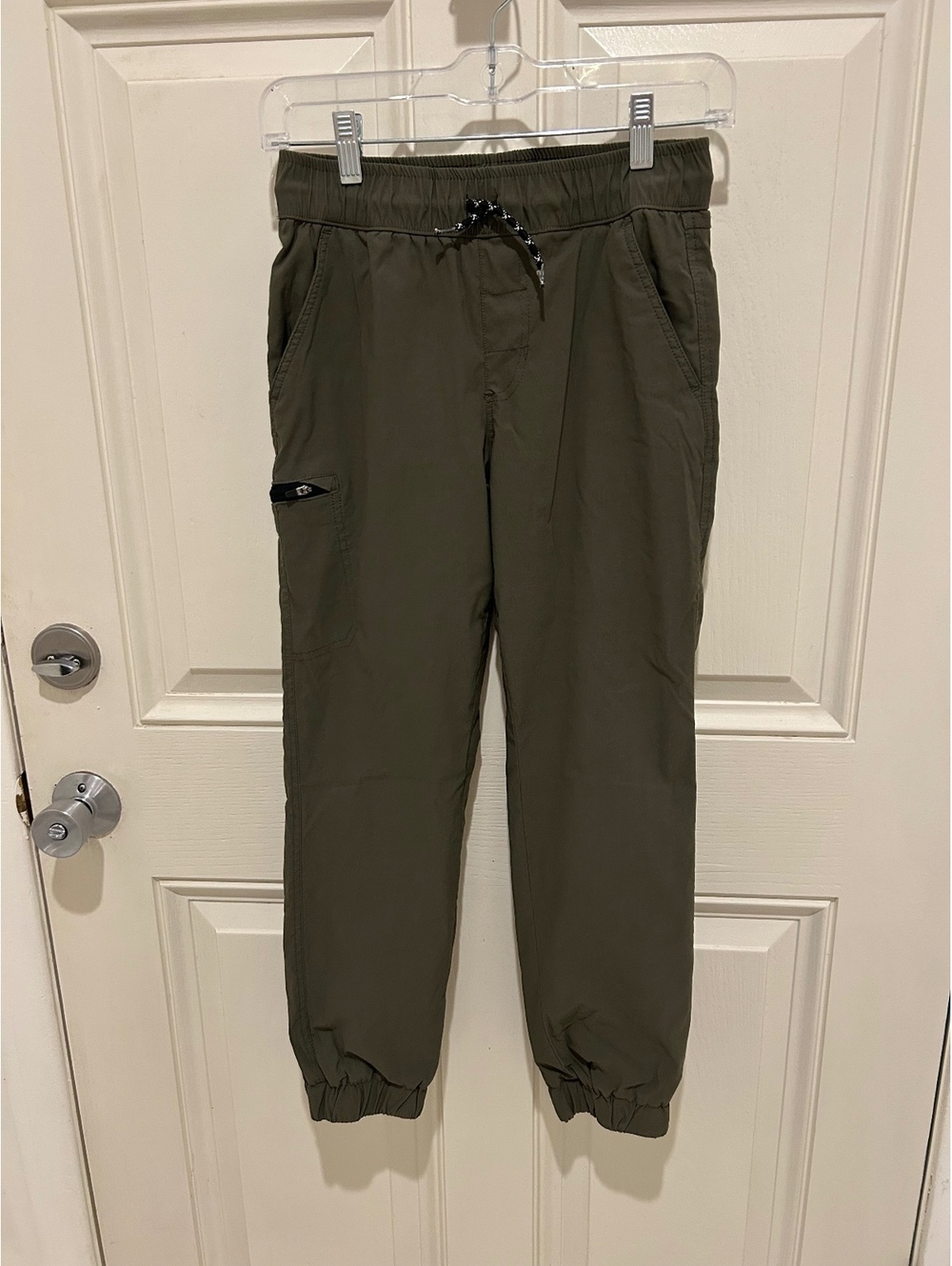 Weatherproof Vintage Boys Size 10 M Olive Green Cargo Jogger Pants Outdoor
